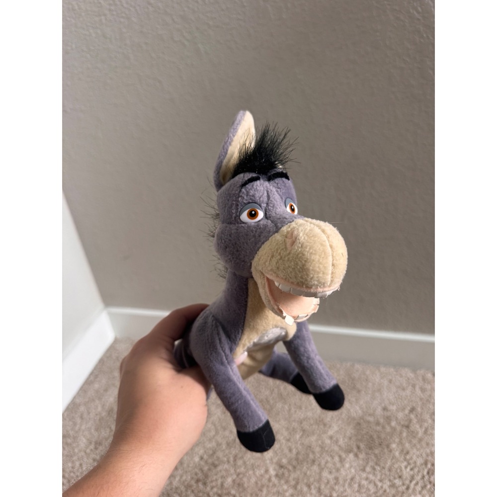 Shrek 2 Donkey Plush Galerie Purple Grey Candy Holder Pouch DreamWorks 2004